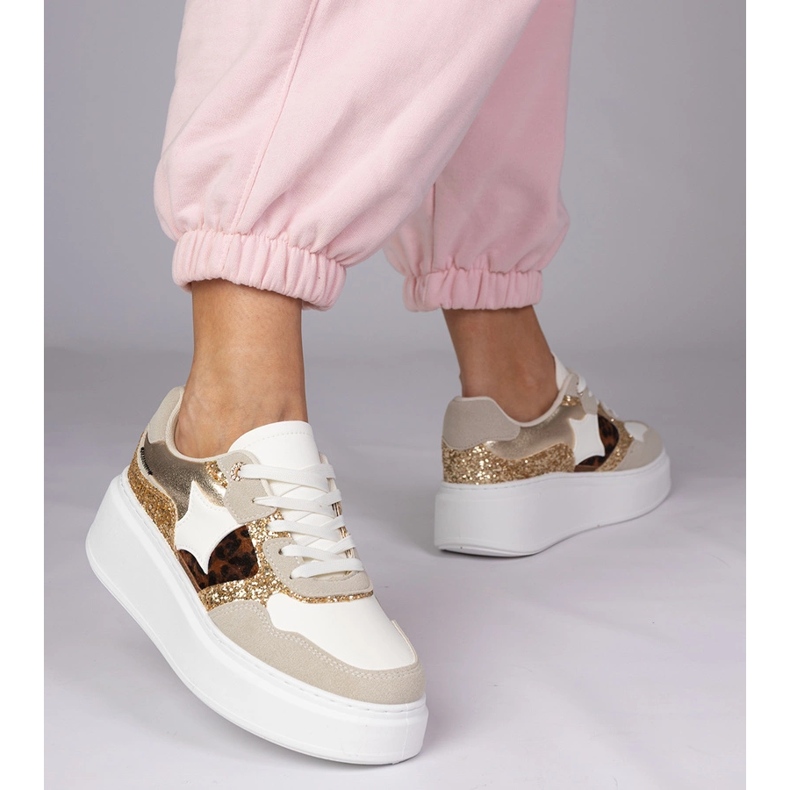 Leopard tenisice sa sjajem raznobojna 2