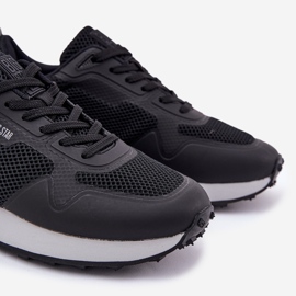 Big Star Muške tenisice na velikoj zvijezdi RR174361 Hi-Polish platforma Black System crna 2