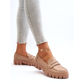 Vinceza Ženske eko kožne lomace kože bež umetak 2