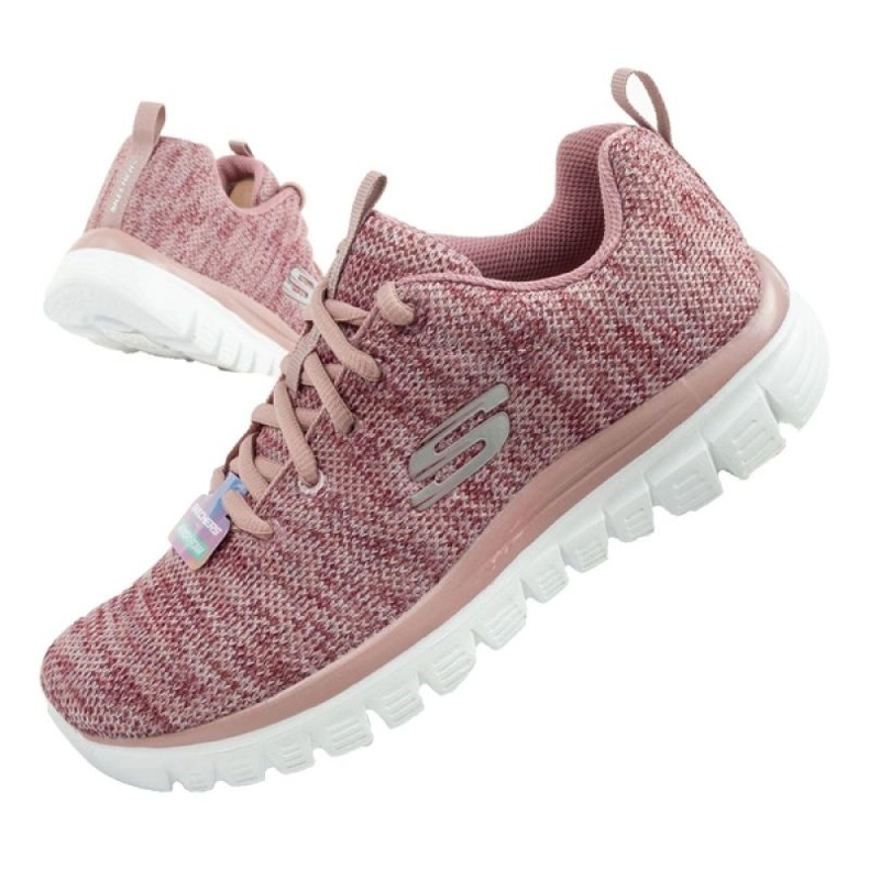 Skechers cipele graciozno uvijeno bogatstvo 12614/mVE ružičasta 1