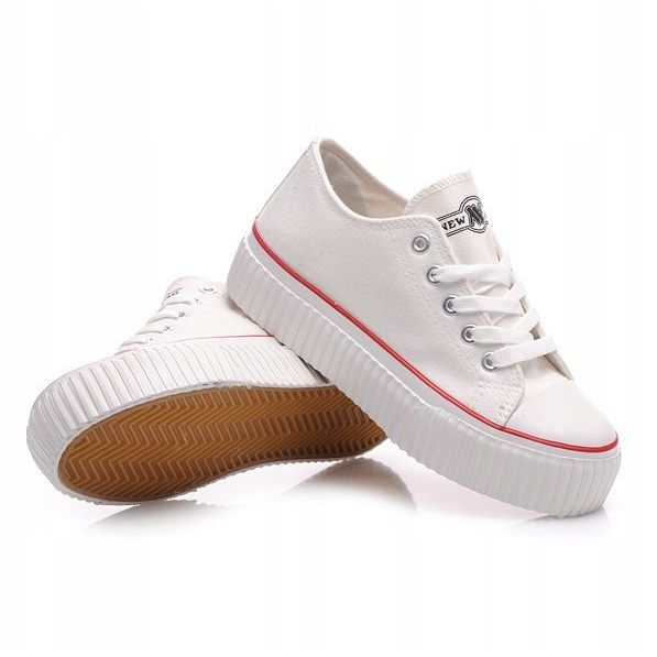 New Age Tenisice na platformi poput puzavica bijela 1