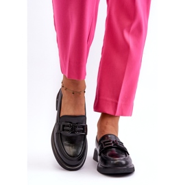 Vinceza Ženske kožne košanice s ukrasom crne crna 4