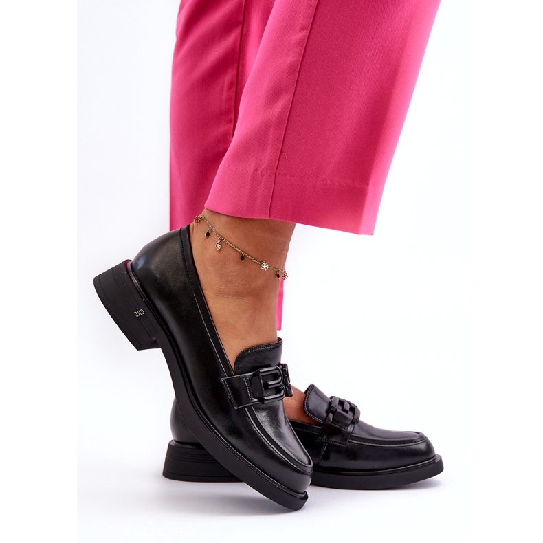 Vinceza Ženske kožne košanice s ukrasom crne crno 3