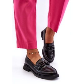 Vinceza Ženske kožne košanice s ukrasom crne crna 1