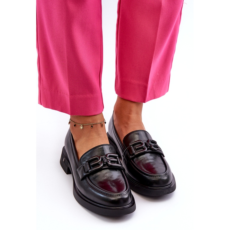 Vinceza Ženske kožne košanice s ukrasom crne crna 2