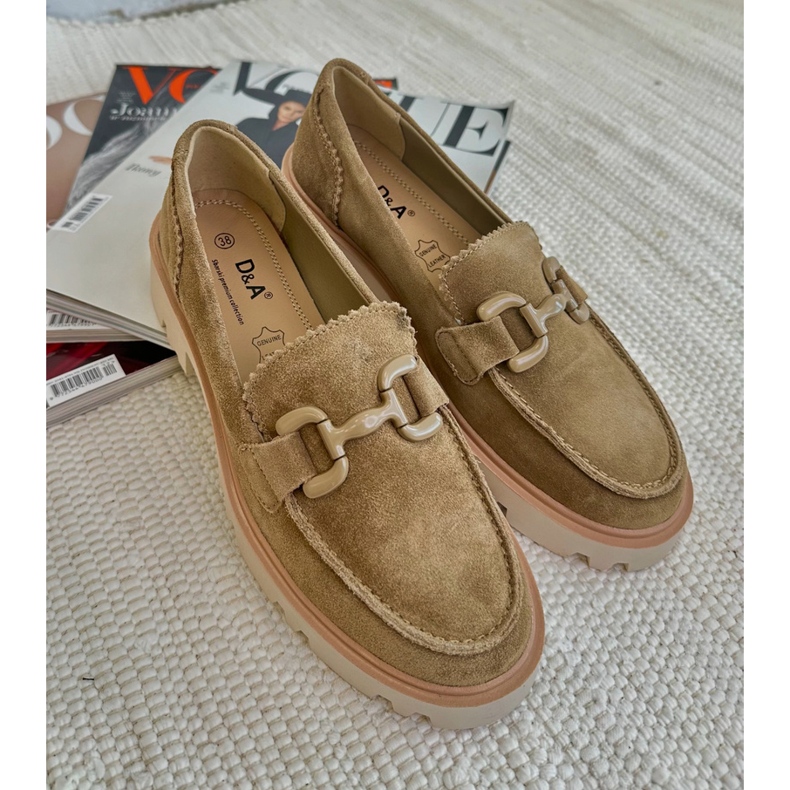 S.Barski Ženski antilop Moccasins s ukrasom Tw117 maslina zelena 5