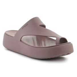 Flip-flops crocs crocs bijeg platforma petlja petlja 210834-0lf smeđa 1