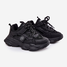 Dječje tenisice na crnoj platformi crna 1