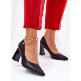 Elegantne pumpe na crno stajalište Vinceza 62221 2