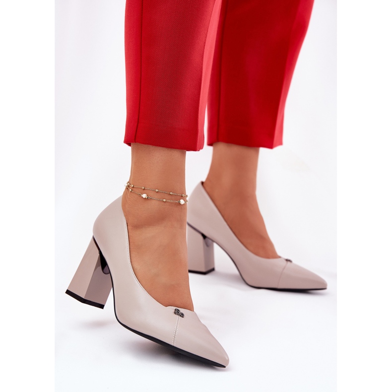 Pumpe na post elegantnom Vinceza 62224 Grey siva 2