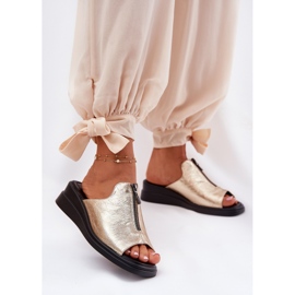 Ženski klinovi s klinom sa zlatnim dvorcem zlatna 2