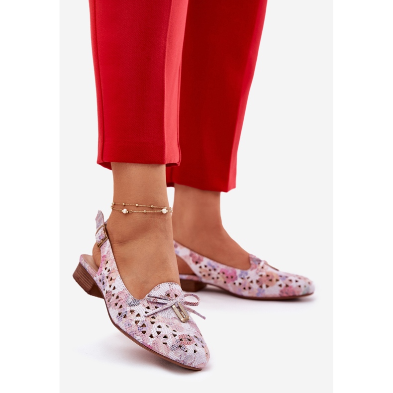 Jezzi Otvorene balerine s otvorenom višebojnom petom raznobojna 2