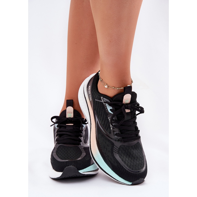 Ženske sportske cipele Big Star RR274A160 Hi-Polish sustav crn crna 2