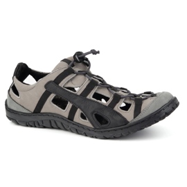 Olivier Muške kožne cipele, prozračni bicikl 262kz sivi siva 1