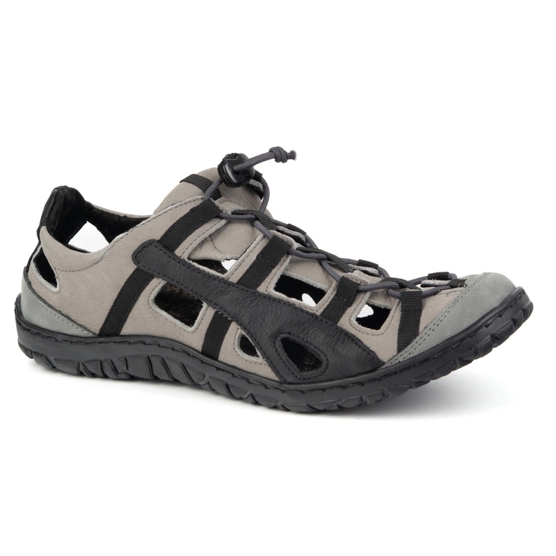 Olivier Muške kožne cipele, prozračni bicikl 262kz sivi siva 1