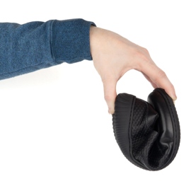 WASAK Bosonogi muški minimalističke kožne cipele 0742wk crno prešani na crno dno 1