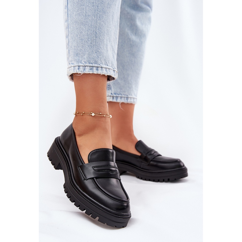 Evento Klasične ženske nativnice s eko kožom crnom crna 2