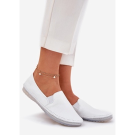 Maciejka kožna balerina T3512-11 White bijela 1