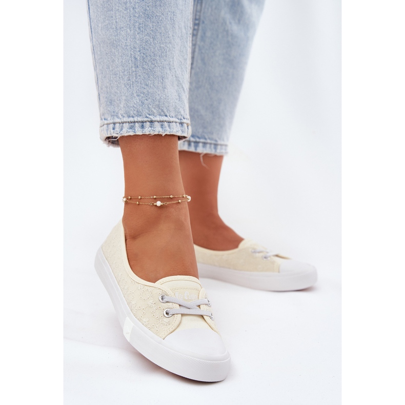 Tenisice za ženske tenisice s vezom Lee Cooper LCW-25-31-3445L bež 2