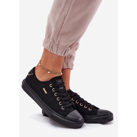 Ženske materijalne tenisice Big Star RR274765 Black crna 1