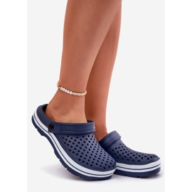 Evento Lagane pjene ženske mornarsko plave papuče plava 1