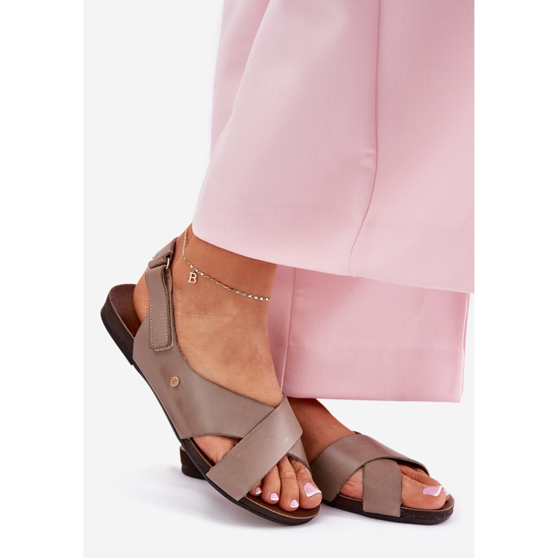 Wevie sandale zazoo 40141 tamna bež 1