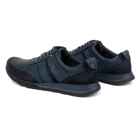 Antex Muške kožne cipele na vezanje Sport Style 310GT plave plava 4