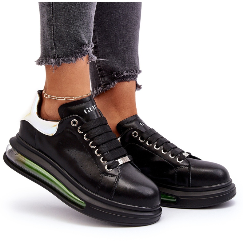 Tenisice sportske ženske kože goe nn2n4030 crna crno 6