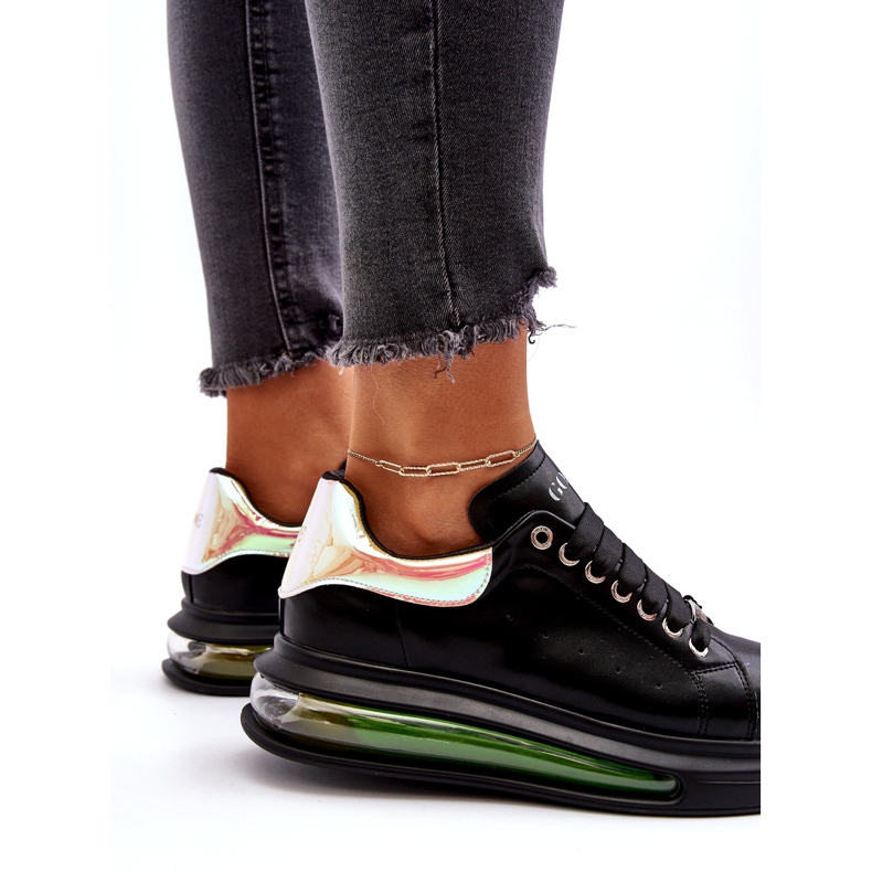 Tenisice sportske ženske kože goe nn2n4030 crna crno 5