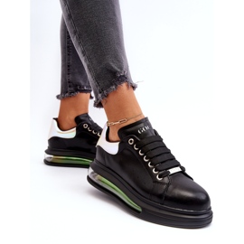 Tenisice sportske ženske kože goe nn2n4030 crna crno 4