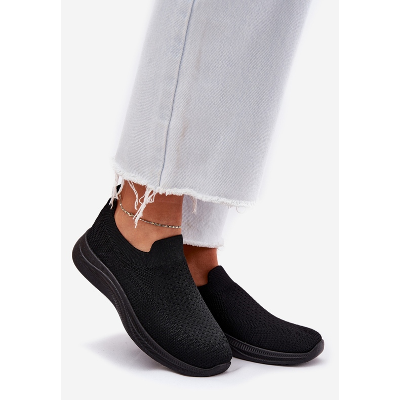 Ženske crne sportske cipele s natikačama crna 1