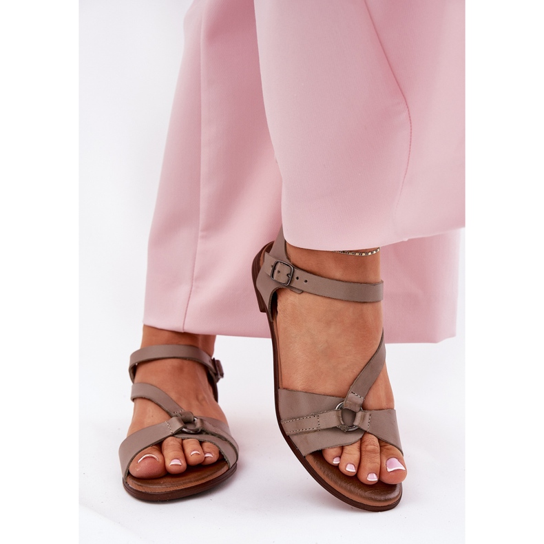 Zazoo 40182 Ženske sandale za tamne boon bež 2