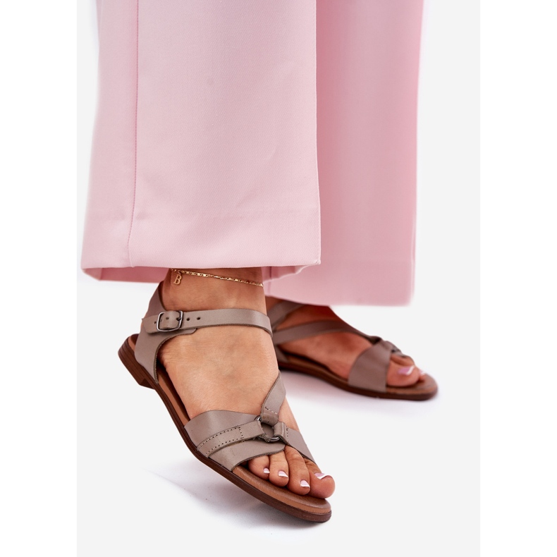 Zazoo 40182 Ženske sandale za tamne boon bež 1