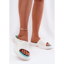 Big Star Velika zvijezda RR274A586 Ženske zaklopke od pjene bijela 2