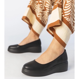 Crne cipele na eko -sleather platformi crno 1
