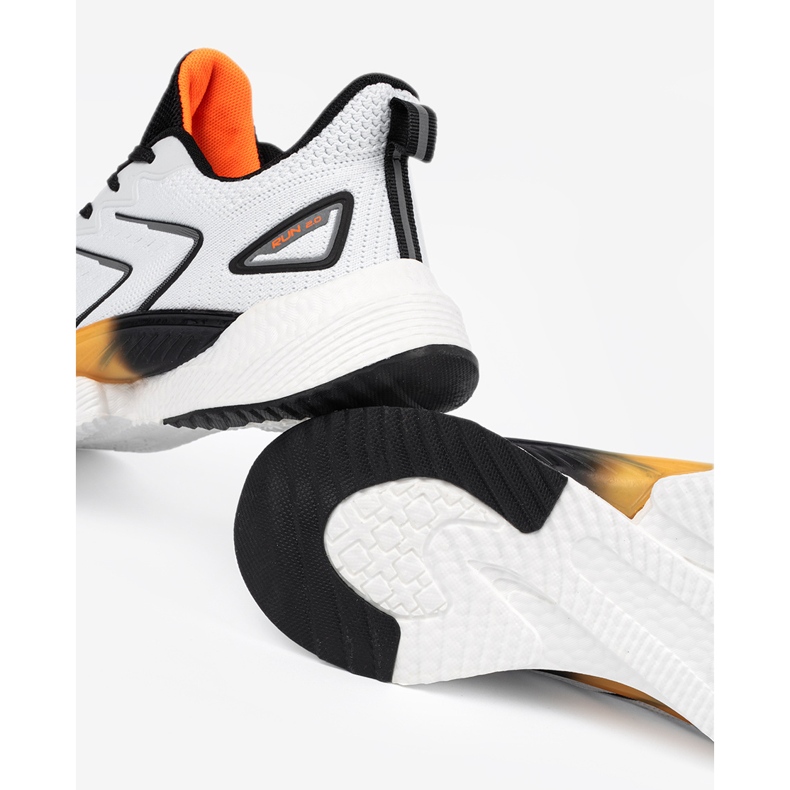 Vico Bijelo -bijele ženske sportske cipele s narančastim elementom bijela 2