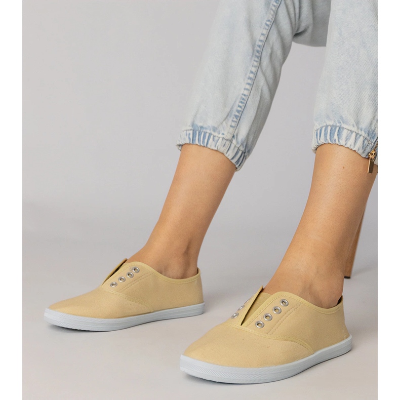 Slip-on tenisice od sive tkanine siva 1