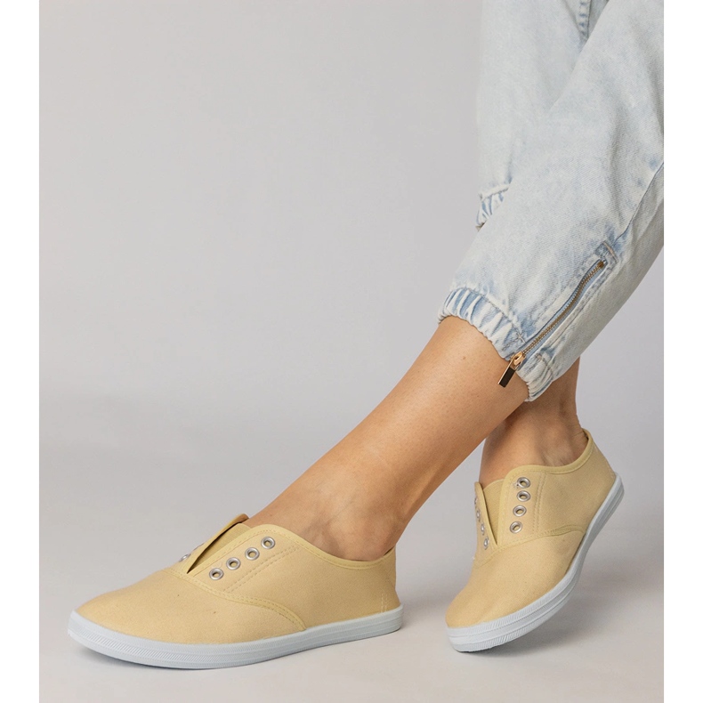 Slip-on tenisice od sive tkanine siva 2