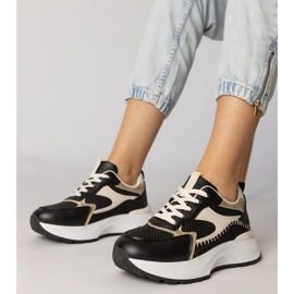 Crne sportske tenisice s pletenicama crna 1