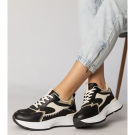 Crne sportske tenisice s pletenicama crno 2