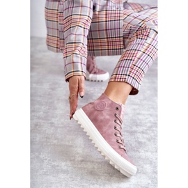 Big Star Ženske tenisice velike zvijezde visoko izolirane ružičaste ee274113 ružičasta 1