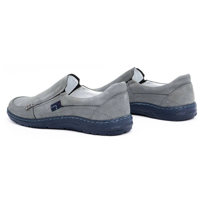 Olivier Sive muške kožne mokasinke 943MA siva 4