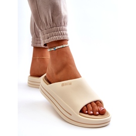 Ženske japanke na platformi Big Star NN274A034 Bež 2