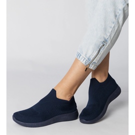 Mornarsko plave sportske tenisice s gornjim gornjim dijelom plava 1