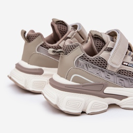 Tenisice sportske cipele za kaki čičak bež 2