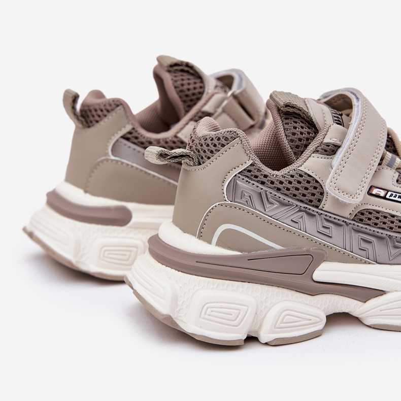 Tenisice sportske cipele za kaki čičak bež 2