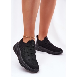 Ugodene lagane ženske sportske cipele Big Star RR274A132 Hi-Polish System Crni sustav crna 2