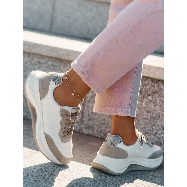 Big Star Ženske tenisice za antilop na Velikoj zvijezdi RR274A344 Hi-poljski bež sustav 1