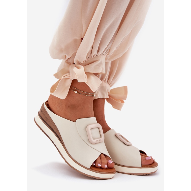 Ženska kožna letilica Artiker 56C2145 Svjetlo bež 1