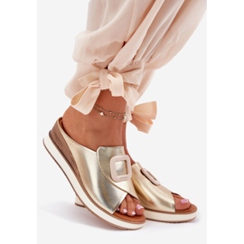 ARTIKER Ženska kožna kožna leprša zlatni 1